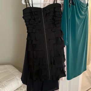 Bcbg cute mini strapless black dress!